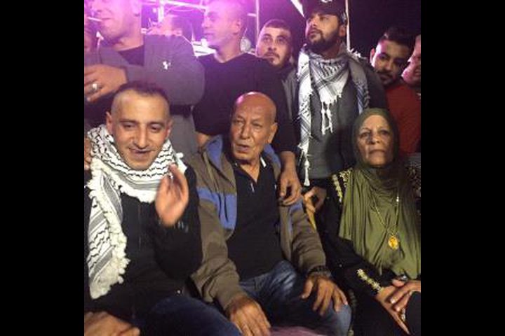 "فتح" في مخيم جنين تحتفي باستقبال المحرر خضر ضبايا