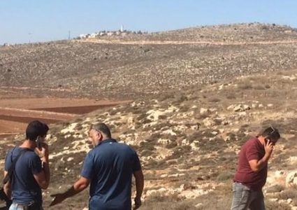 شق طريق استيطاني في أراضي عصيرة الشمالية