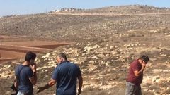 شق طريق استيطاني في أراضي عصيرة الشمالية