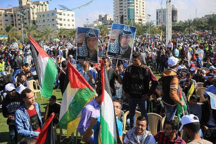 مركزية فتح تنفي علاقتها بمهرجان ذكرى ابو عمار بغزة