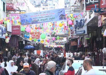 نابلس تحتفل بذكرى المولد النبوي الشريف