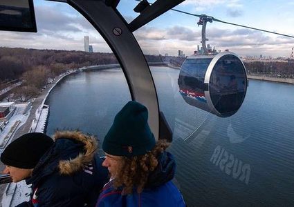 افتتاح أول تلفريك في موسكو