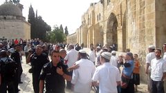 اقتحامات تهويدية للأقصى من جهة باب المغاربة