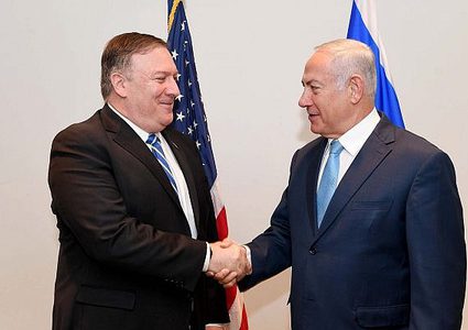 لقاء يجمع نتنياهو ب مايك بومبيو في بروكسل