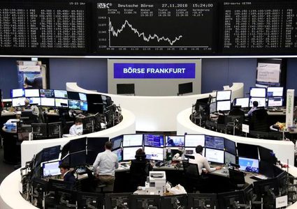 أسهم أوروبا تهبط لأدنى مستوى في أسبوعين