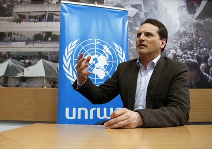 المفوض العام لـ"الأونروا" يزور غزة