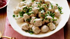 كرات اللحم بالصوص الابيض