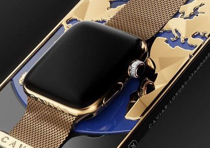 "كافيار" الروسية تطلق أول هاتف ذهبي مدمج بساعة ذكية