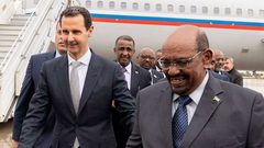 الرئيس الأسد يستقبل نظيره السوداني عمر البشير في دمشق