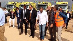 رام الله: الاحتفال بتسليم آليات جمع وترحيل النفايات