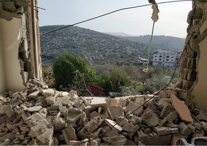 إصابات - الاحتلال يهدم منزل الشهيد نعالوة شمال طولكرم