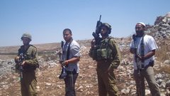 مستوطنون يشرعون بأعمال توسعة جنوب نابلس