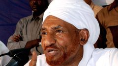 عودة الزعيم السوداني المعارض الصادق المهدي الى بلاده