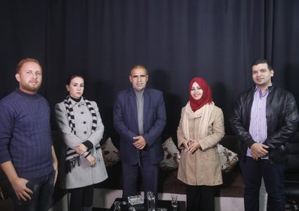 نائب نقيب الصحفيين يزور مقر فضائية النجاح بغزة ويشيد بأدائها