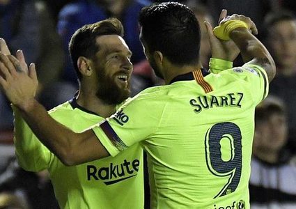 ميسي وسواريز يتفوقان معا على 16 فريقا في الليغا