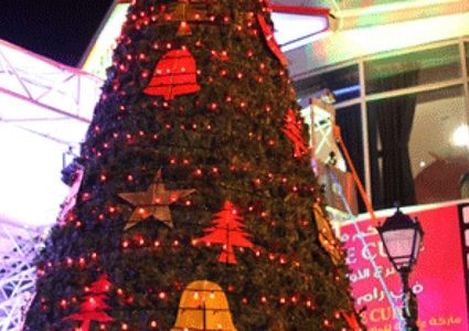 اضاءة شجرة الحرية في بيت لحم