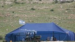 مستوطنون ينصبون خياما شرق خلة مكحول بالأغوار الشمالية
