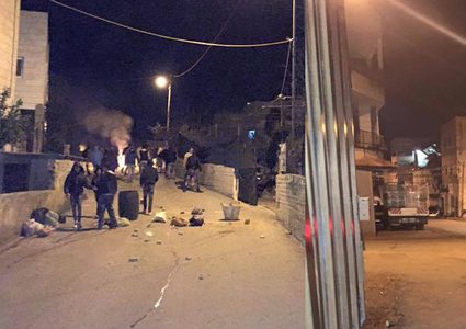 اندلاع مواجهات مع الاحتلال في بلدة الخضر