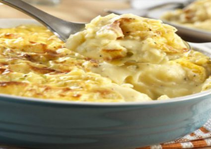 كبّة البطاطا المطبوخة مع ستيك فيلاديلفيا بالجبن