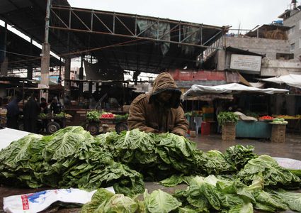 أجواء المنخفض الجوي في قطاع غزة
