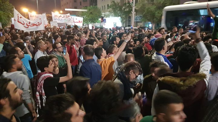 الاردن: اعتصام للمطالبة بحكومة انقاذ وطني