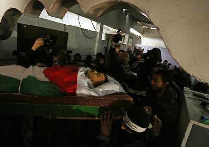 تشييع جثمان الشهيد كرم فياض بخانيونس