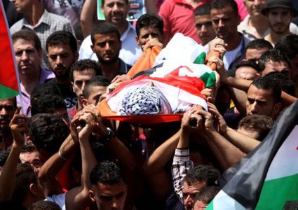 تشييع جثمان الشهيد فياض في خان يونس