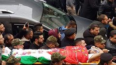 تشييع جثمان الشهيد إلياس ياسين في بلدة بديا