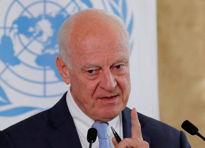 دي ميستورا يُحذر من تداعيات سحب القوات الامريكية من سوريا