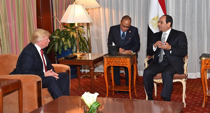 السيسي وترامب يبحثان تعزيز التعاون ومكافحة الإرهاب