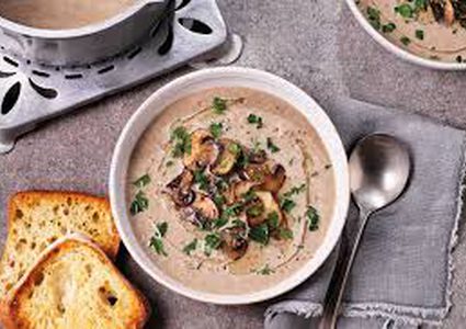 طريقة عمل شوربة الفطر الصحية