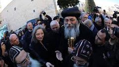 وصول موكب النائب البطريرك للأحباش الى بيت لحم