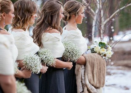 فكري قبل التخطيط لحفل زفاف شتوي