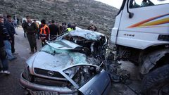 مصرع سيدة وإصابة آخر بحادث تصادم غرب رام الله
