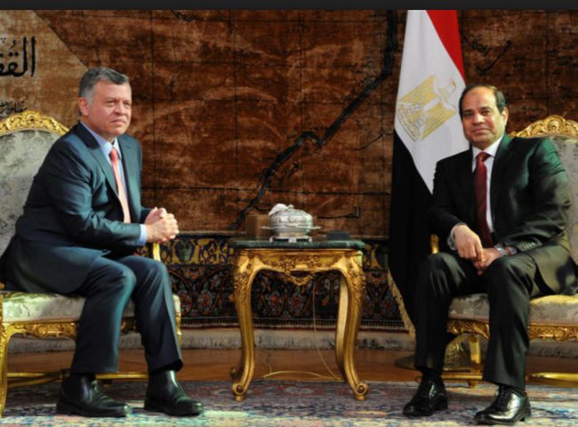 مصر والأردن تؤكدان ضرورة تكثيف الجهود للتوصل لسلام
