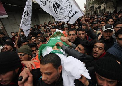 تشييع جثمان الشهيد صالحة شمال غزة