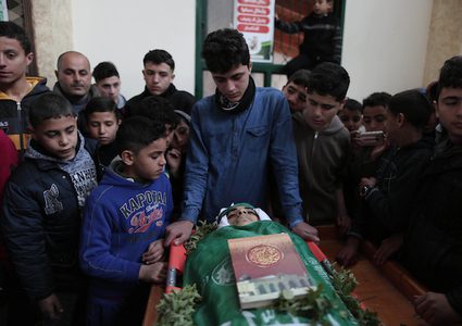 تشييع جثمان الشهيد صالحة شمال غزة