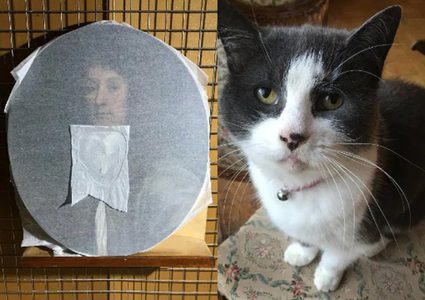 قطة تتسبب فى تلف لوحة تعود للقرن السابع عشر