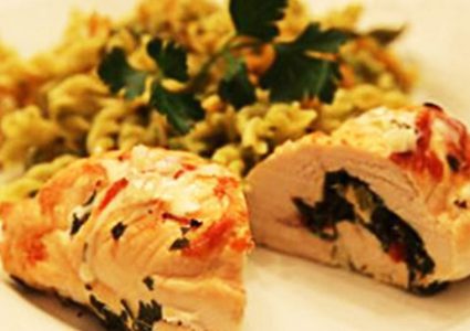 صدر الدجاج المحشي ع الطريقة اليونانية