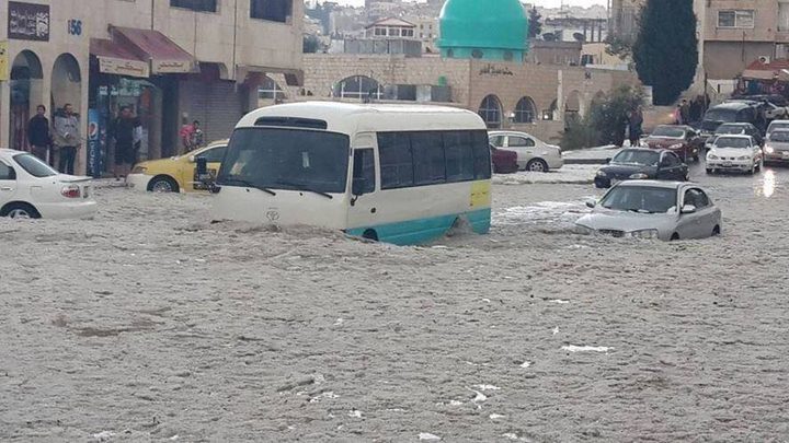 الأردن تعلن حالة الطوارئ القصوى بسبب الأحوال الجوية