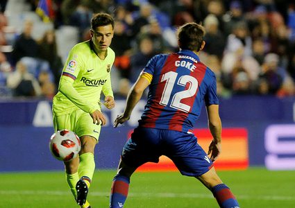 برشلونة لنهائي كأس الملك بفوزه على ليفانتي 3/0