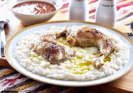 سليق دجاج باللبن