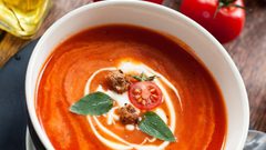 شوربة الطماطم المشوية