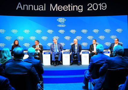 رئيس الوزراء الفلسطيني، د.رامي الحمدالله خلال مشاركته في  المنتدى الاقتصادي العالمي، المقام في دافوس بسويسرا، اليوم الثلاثاء.