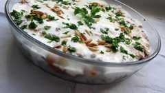 طريقة عمل فتة الباذنجان باللبن