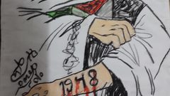 الطالب بحر  يرسم حلمه بالبريشة