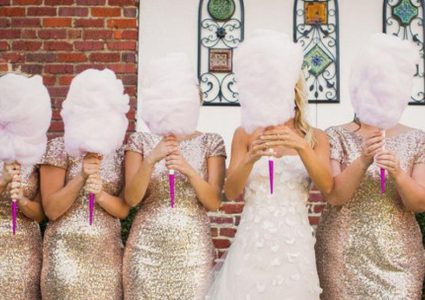 حلوى غزل البنات تحتل عرش بوكيه الورد لعروس 2019