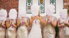 حلوى غزل البنات تحتل عرش بوكيه الورد لعروس 2019