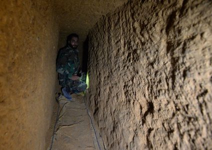 الجيش السوري يكتشف أضخم وأعمق ما أنجزه الإرهابيون في درايا