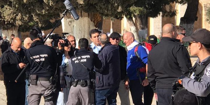 اقتحامات للأقصى بقيادة قائد شرطة الاحتلال في القدس